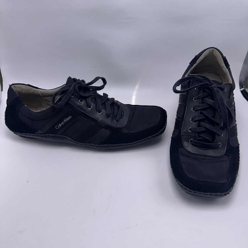 Calvin Klein Driving Shoes Sneakers F1014 Marty‎ Men's Shoes Size 11.5 M Black